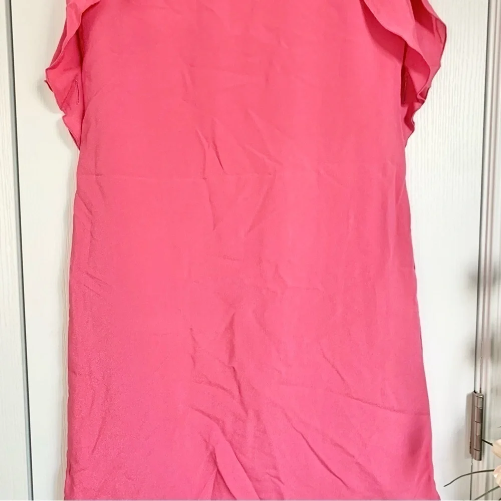 *Missing Belt* The Limited Pink Sleeveless Ruffle shift dress - Picture 3 of 12